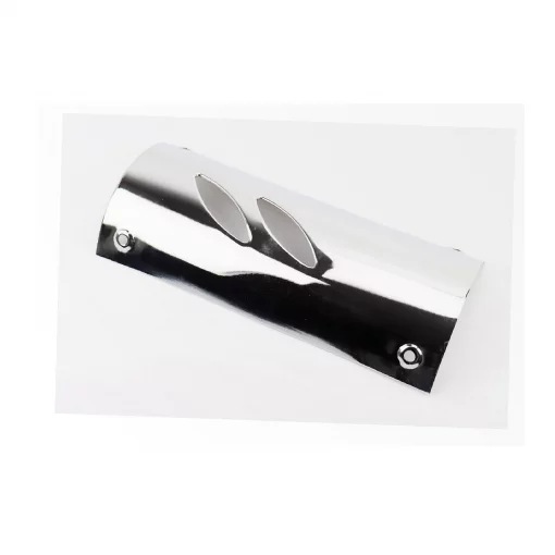 Накладка глушника велика, хром (кріплення на 4отв.), GRAND PRIX, YQ-316255