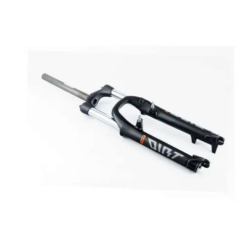 Вилка 26" амортизационная, без резьбы 1-1/8" (28,6мм), шток 260мм, с ходом 130мм, V/Disk-brake, Preload, алюминиевая, чёрная