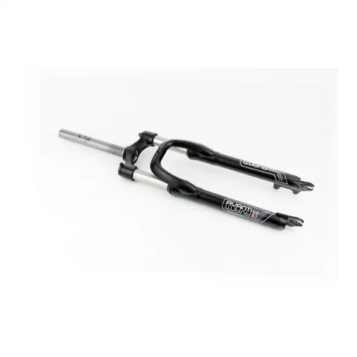 Вилка 27,5" амортизационная, без резьбы 1-1/8" (28,6мм), шток 210мм, с ходом 100мм, Disk-brake, M Lockout, чёрная ES-246- MLO,