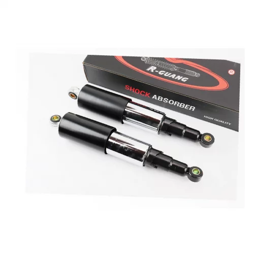 Амортизатор задний 320мм, D-60мм (втулка 12мм/втулка 12мм) закрытый регулир., чёрный к-кт 2шт, ЯВА, YQ-343194