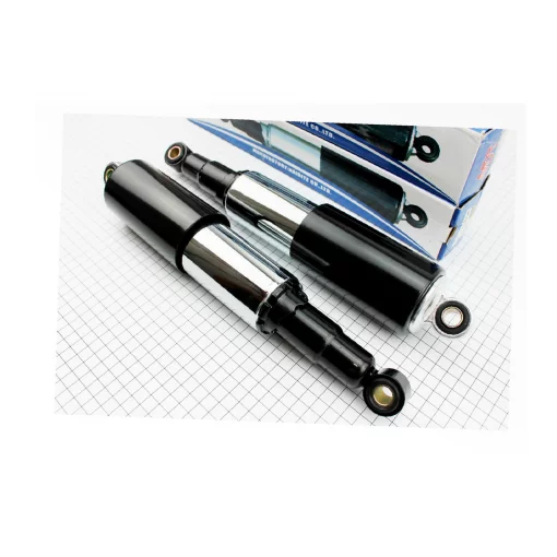 Амортизатор задний 320мм, D-60мм (втулка 12мм/втулка 12мм) закрытый регулир., чёрный к-кт 2шт, ЯВА, YQ-343120