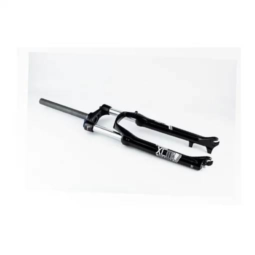 Вилка 27,5" амортизаційна, без різьби 1-1/8" (28,6мм), шток 260мм, з ходом 120мм, Disk-brake, пружинно-оливна, Lockout, чорна XCM