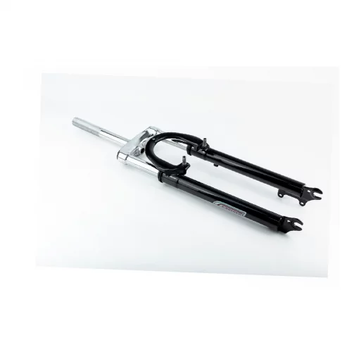 Вилка 28" амортизационная, с резьбой 1" (25,4мм), шток 190мм, с ходом 60мм, V/Disk-brake, чёрная, ВЕЛОЗАПЧАСТИНИ, YQ-412252