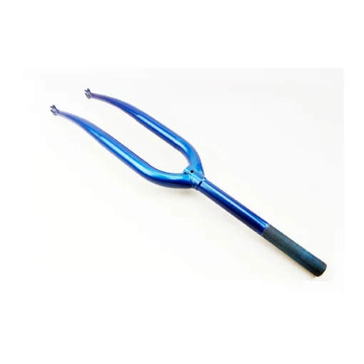 Вилка 28" с резьбой 1" (25,4мм), шток 240мм, синяя, ВЕЛОЗАПЧАСТИНИ, YQ-403911