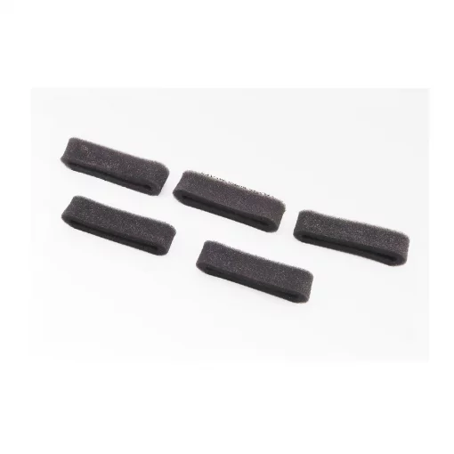 Фильтр воздушный-элемент круглый, поролон с пропиткой, чёрный, к-кт 5шт, ТРИМЕР, YQ-202445