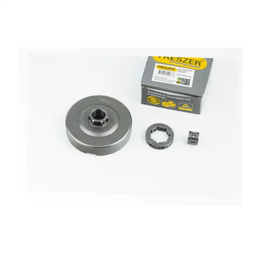 Тарелка сцепления + звезда 3/8-7 Husqvarna-365/371/372, JONSERED-CS2165/2171/2172 + подшипник, Б/П-Oleo Mac, YQ-204431