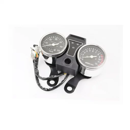 Спідометр "подвійний" 120 км/год тахометр електронний (вузьке кріплення, 2 фішки "мама"), ALPHA, YQ-319219