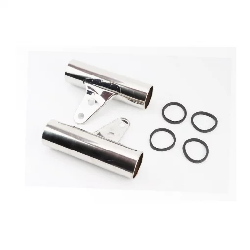 Крепление передней фары лев., прав. к-кт 2шт, хром, ZUBR, YQ-323176