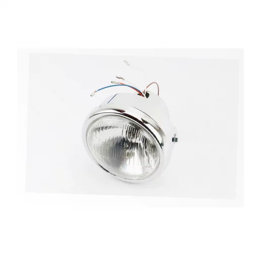 Фара передняя, хром ALPHA круглая, D-150мм, DELTA, YQ-318289