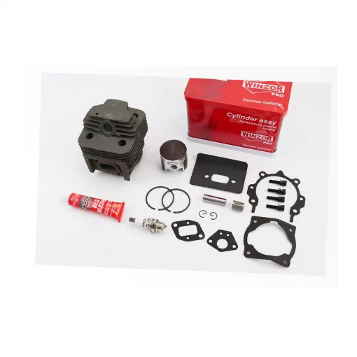 Цилиндр, к-кт (цпг) 40мм (палец 10мм), графитовый + прокладки + свеча + герметик, металлическая коробка, "PRO SERIA", ТРИМЕР,