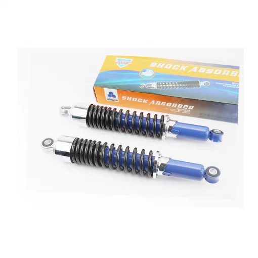 Амортизатор задній JH/CB/CG-340мм*d-53мм (втулка 12мм/втулка 10мм) стакан, регул., чорний к-кт 2шт, ЗЧ-МОТО, YQ-351398