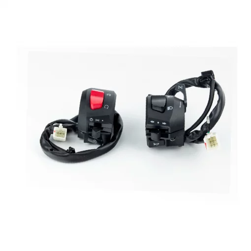 Блок кнопок на кермі лівий+правий (під трос дроселя), пара, LIFAN LF175-10M SR200, ЗЧ-МОТО, YQ-351535