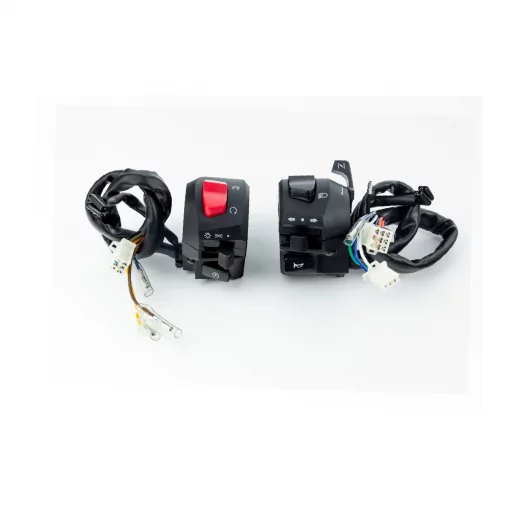 Блок кнопок на кермі лівий+правий (під трос дроселя), пара, LIFAN LF200-10S, ЗЧ-МОТО, YQ-351536