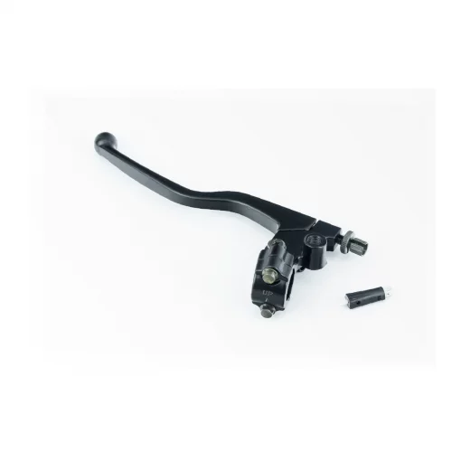 Важіль керма лівий (зчеплення), кріплення+жабка, під дзеркало M10, МОТО, чорний, ЗЧ-МОТО, YQ-351780