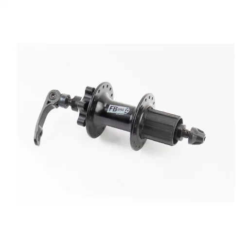 Втулка задня MTB алюмінієва 14Gx32H під касету 8-11зв, Disk-brake, 2 пром-підшипники 6200 2RS, кріпл. ексцентрик, чорна RH-291,