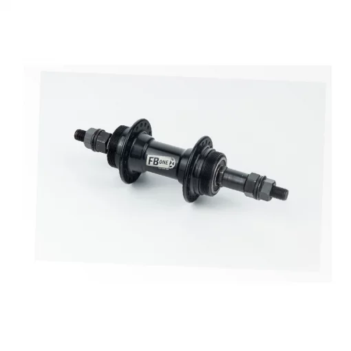 Втулка задняя MTB алюминиевая 14Gx36H под вольнобег, Disk-brake (резьба), 2 пром-подшипники 6200 2RS, крепл. гайка, чёрная RH-209,