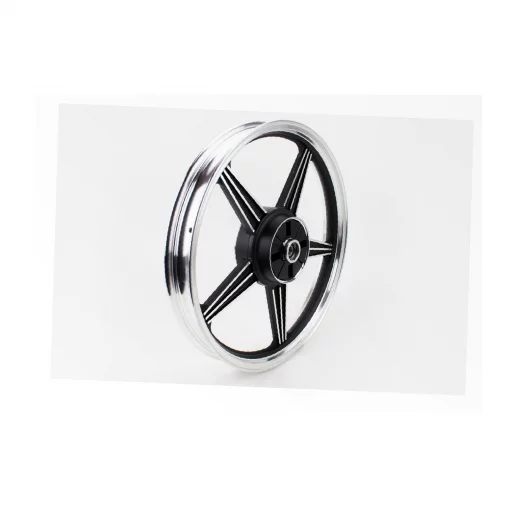 Диск колёсный задний литой 18x1,85 ZS-200 (под раздельные резинки) "звезда", чёрный (ось 15мм), ЗЧ-МОТО, YQ-321879