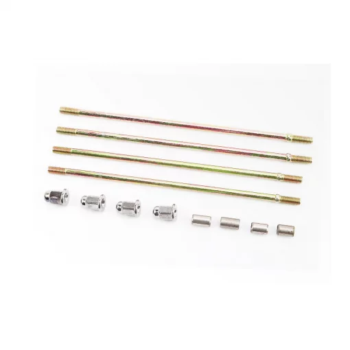 Шпилька двигателя к-кт 70cc (193мм-2шт, 186мм-2шт)+гайки, втулки, DELTA, YQ-357359