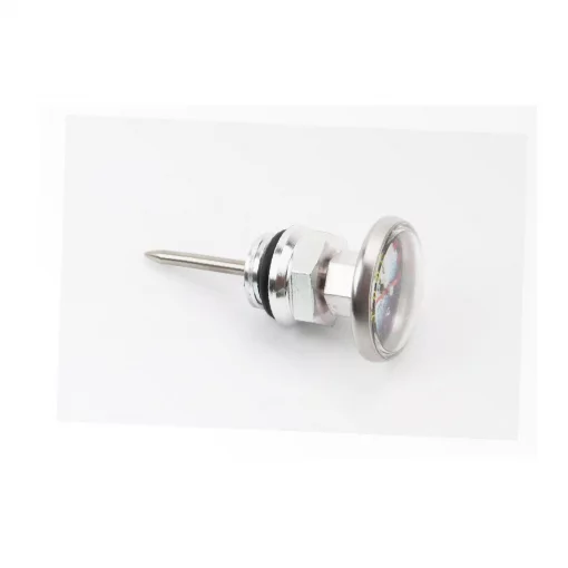 Щуп рівня оливи 40мм, хром+датчик температури, TUNING, DELTA, YQ-338001