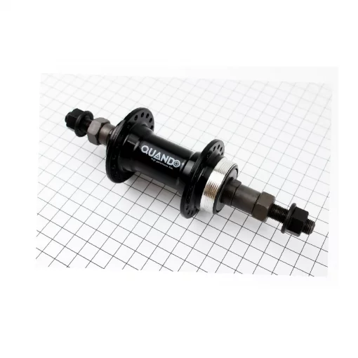 Втулка задняя MTB алюминиевая 14Gx36H под вольнобег, V-brake, крепл. гайка, чёрная KT-A11R, ВЕЛОЗАПЧАСТИНИ, YQ-406140