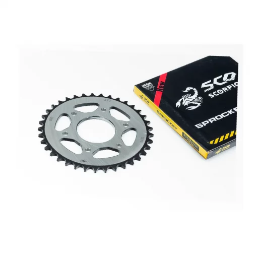 Зірка задня 520-37T-d-64; 6отв.*105мм "гартована", ЗЧ-МОТО, YQ-505408