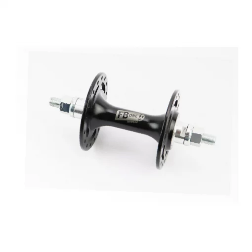 Втулка передняя FIX алюминиевая 14Gx32H, 2 пром-подшипники 6000 2RS, крепл. гайка, чёрная FH-266, ВЕЛОЗАПЧАСТИНИ, YQ-411464