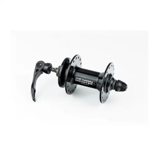 Втулка передня MTB алюмінієва 14Gx32H, Disk-brake, 2 пром-підшипники 6000 2RS, кріпл. ексцентрик, чорна D761SBT, ВЕЛОЗАПЧАСТИНИ,