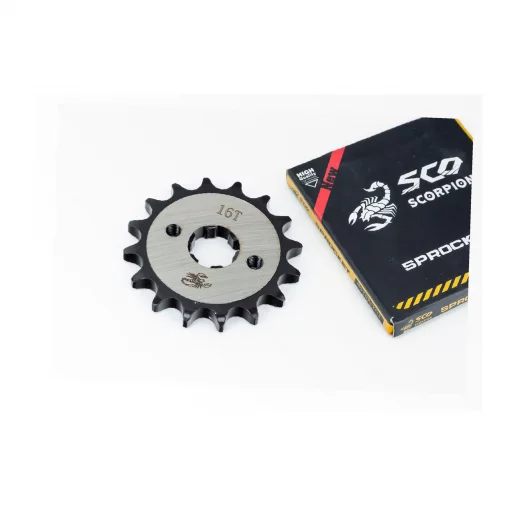 Звезда передняя CG/CB-428H-16T (под шлиц 5мм) "калёная" Loncin JL200-68A/LIFAN, ЗЧ-МОТО, YQ-507758