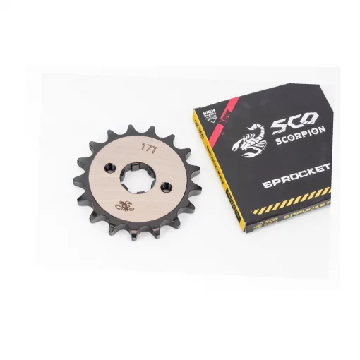 Звезда передняя CG/CB-428H-17T (под шлиц 5мм) "калёная" Loncin JL200-68A/LIFAN, ЗЧ-МОТО, YQ-507759