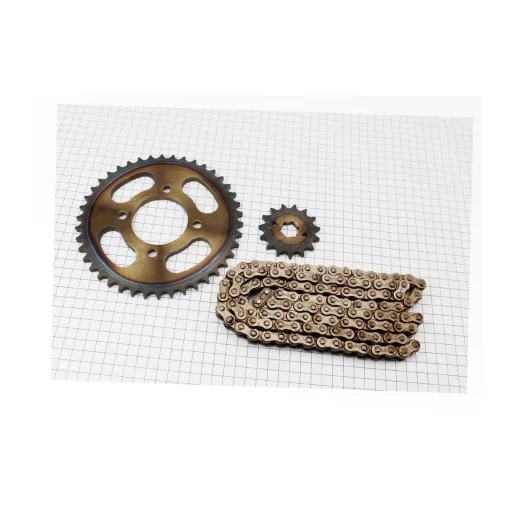 Зірки, ланцюг к-кт ZS125J, 428H-116L+42T+15T "гартований" (у коробці), Viper-125-150J, YQ-321553