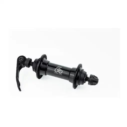 Втулка передняя MTB алюминиевая 14Gx36H, V-brake, 2 пром-подшипники 6000 2RS, крепл. эксцентрик, чёрная U-B01FQR, ВЕЛОЗАПЧАСТИНИ,