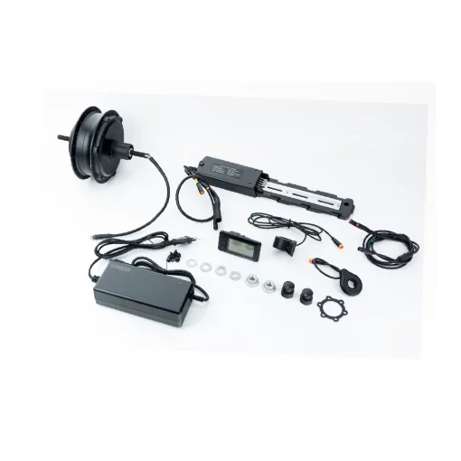 ЭЛЕКТРО-мотор заднего колеса 36V-500W, под кассету, Disk-brake, крепл. гайка+контроллер, ручка газа, зарядное устройство, E-BIKE,