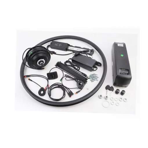 ЭЛЕКТРО-НАБОР заднего колеса 26" 36V-500W, под вольнобег, Disk-brake, крепл. гайка+батарея Li-ion 36V 13Ah, НЕ В СБОРЕ!