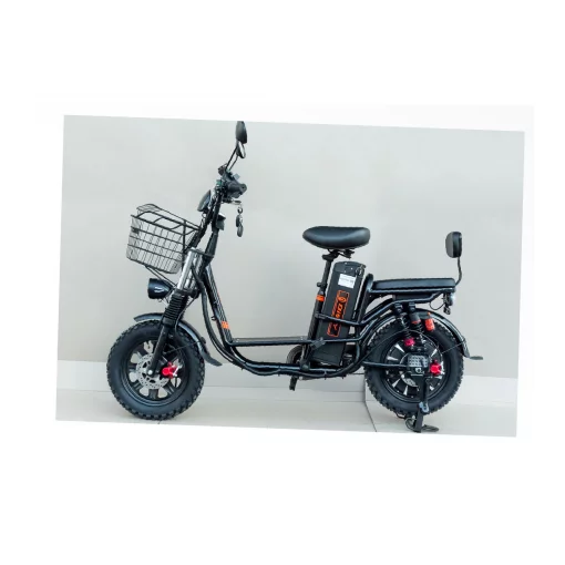 ЭЛЕКТРОВЕЛОСИПЕД 16" 1000W, АКБ Li-ion 60V 30Ah, рама стальная, бесключевой доступ, сигнализация, чёрный Allroad, ЗЧ-ЕЛЕКТРО