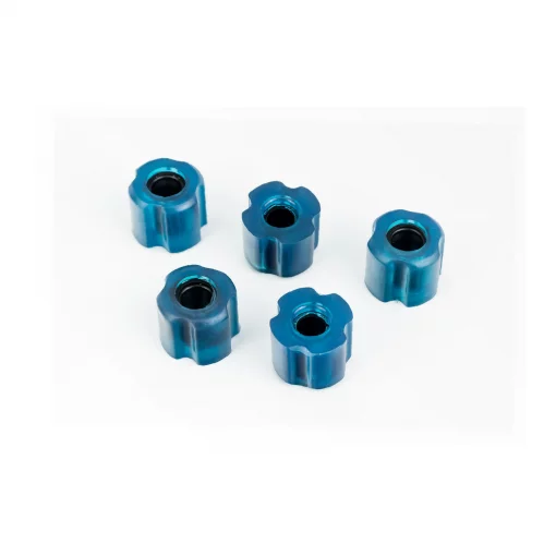 Втулка в трубу D-26мм (d-8мм D-23,5мм H-20мм) к-кт 5шт силыконові, сині, ТРИМЕР, YQ-213917