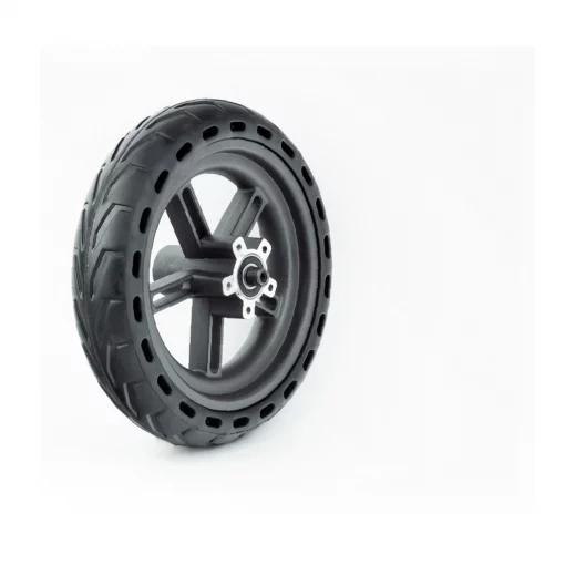 Колесо заднее 8,5" алюминиевое с перфорацией для амортизации, пром-подшипники (12х28х8) 6001 2RS, Disk-brake, ЗЧ-ЕЛЕКТРО техніка,