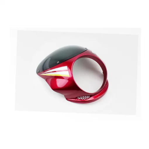 Пластик-обтекатель фары круглой+ветровик, красный, Viper-125-150J, YQ-321540