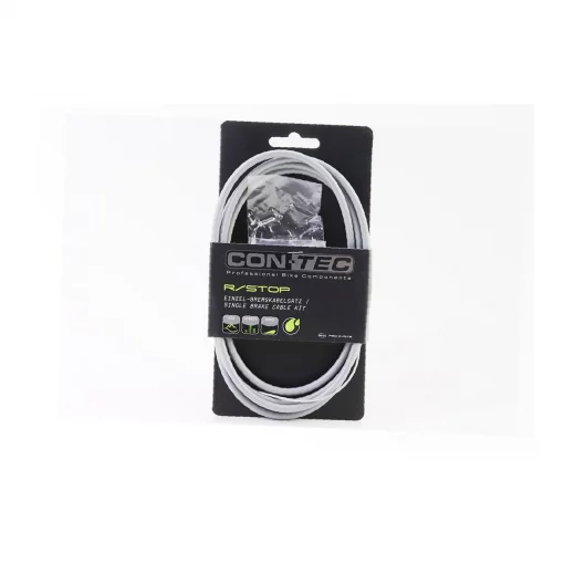 Трос заднього гальма (трос 200см; кожух 182см), сірий, ВЕЛОЗАПЧАСТИНИ, YQ-410169