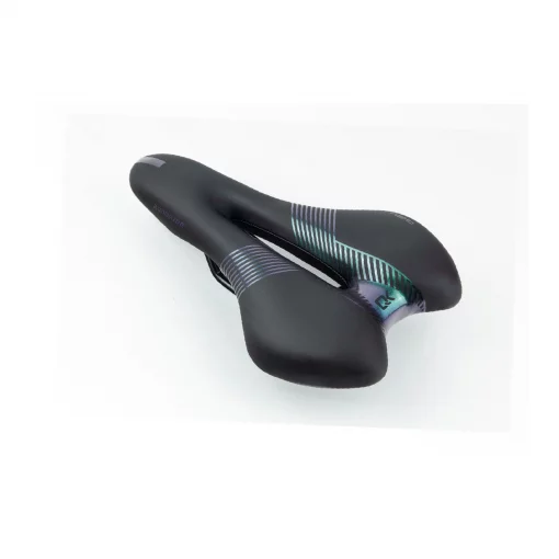 Сидіння MTB 270x160мм, чорно-зелене "GEL" SD-8067, ВЕЛОЗАПЧАСТИНИ, YQ-412221