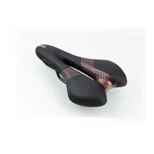 Сиденье MTB 270x160мм, чёрно-фиолетовое "GEL" SD-8067, ВЕЛОЗАПЧАСТИНИ, YQ-412222