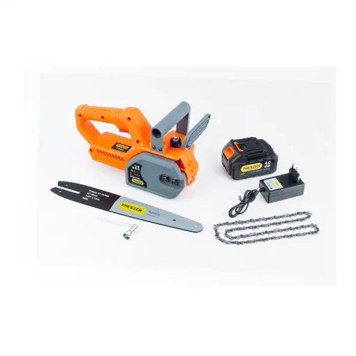 Акумуляторна пилка TRASZER 4Ah Li-ion, шина 12", ланцюг 1/4", 3200 об/мин, Електропила, YQ-209203