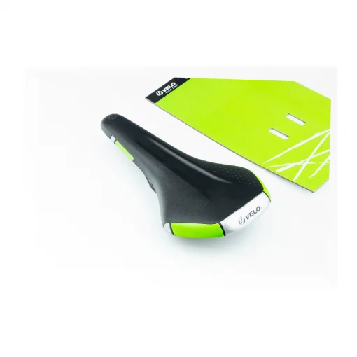 Сиденье MTB 280x155мм, чёрно-салатовое VL-4333, ВЕЛОЗАПЧАСТИНИ, YQ-412184