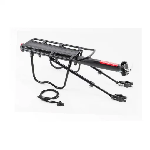 Багажник 24-29" алюмінієвий, регульоване кріпл. за трубу сидіння, під Disk-brake, чорний HS-022, ВЕЛОАКСЕСУАРИ, YQ-409266