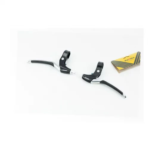 Гальмівні ручки з гумовими вставками, алюмінієві, чорно-сірі HJ-330AD, ВЕЛОЗАПЧАСТИНИ, YQ-411187