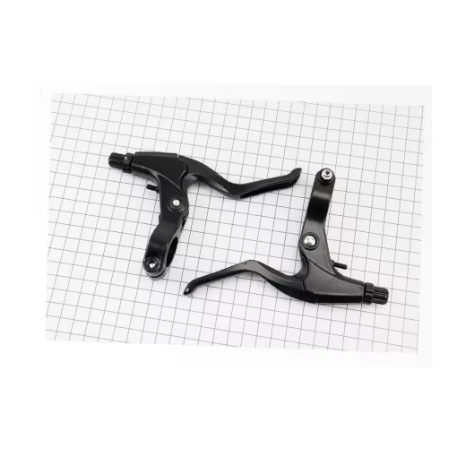 Гальмівні ручки, алюмінієві, чорні BL-228, ВЕЛОЗАПЧАСТИНИ, YQ-411599