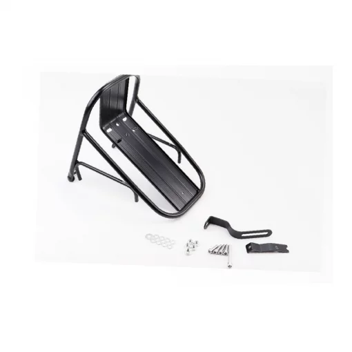Багажник 24-29" передний алюминиевый, цельносварной, крепл. под V-brake тормоз, чёрный HS-028, ВЕЛОАКСЕСУАРИ, YQ-409584