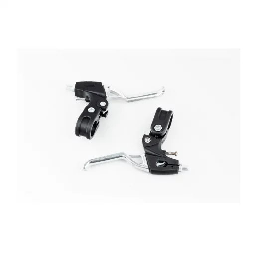 Гальмівні ручки, пластмасово-алюмінієві, чорно-сірі, ВЕЛОЗАПЧАСТИНИ, YQ-412474