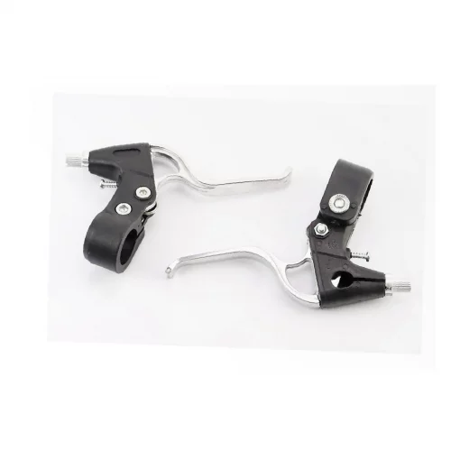 Гальмівні ручки, пластмасово-алюмінієві, чорно-сірі, ВЕЛОЗАПЧАСТИНИ, YQ-411622