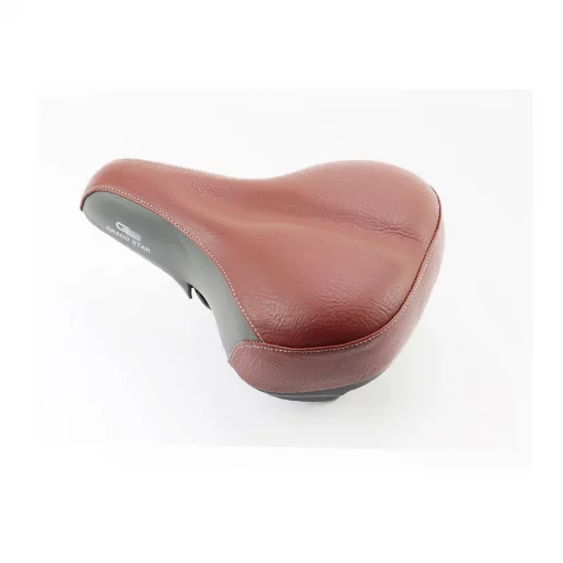 Сиденье ХВЗ 260x195мм, коричнево-серое GS-809B11D, ВЕЛОЗАПЧАСТИНИ, YQ-411960