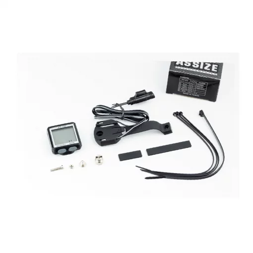 Велокомпьютер 11-функций, проводной, чёрный AS-100 (без батареек), ВЕЛОАКСЕСУАРИ, YQ-403650